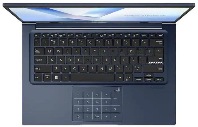 Alt view image 7 of 7 - ASUS Vivobook 14" FHD Laptop for Student Business Home School, Intel Core 5 120U, 24GB RAM 2TB SSD, Numeric Keypad, w/ Mytrix 6-in-1 Hub, MS Office 21 Lifetime, 128GB External SSD, Windows 11