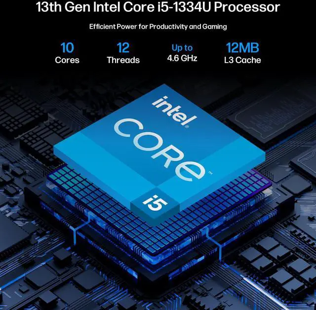 Alt view image 3 of 7 - HP 15.6" Business Laptop with Lifetime Office, Intel Core i5-1334U, 15.6" FHD IPS Touchscreen Display, 16GB RAM, 512GB SSD, Copilot, Intel Iris Xe Graphics, 128GB Portable SSD, Windows 11 Pro