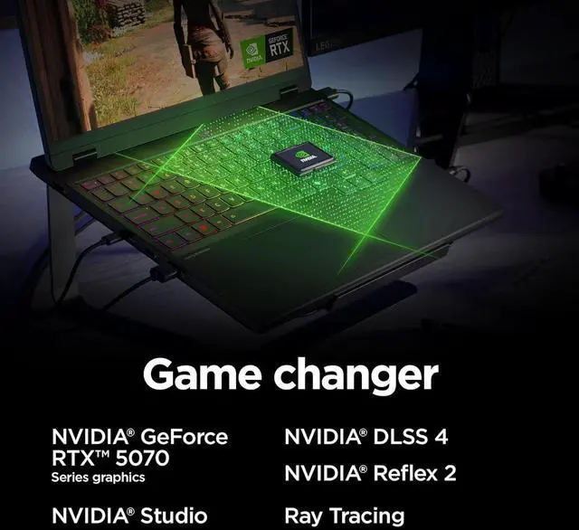 Alt view image 3 of 7 - Lenovo Legion 5i 15.1" Gaming Laptop, 2.5K WQXGA PureSight 165Hz OLED Display, Intel Core Ultra 9-275HX, NVIDIA GeForce RTX 5070, 16GB RAM, 1TB SSD, Wi-Fi 7, RGB Backlit, Win 11, w/1TB Portable HDD