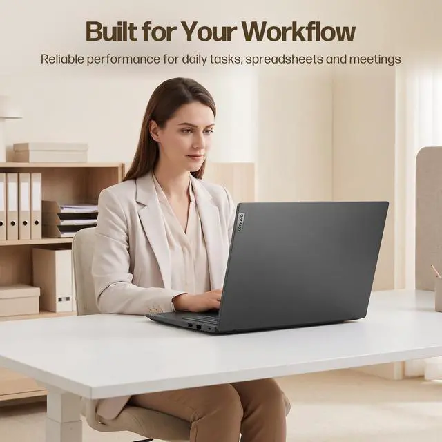 Alt view image 7 of 7 - Lenovo V14 G5 14" FHD Business Laptop, Intel Core 7 240H, 16GB LPDDR5x RAM, 1TB PCIe SSD, Windows 11 Pro, Lifetime Office 2019 Bundle, for Office & Travel, Black