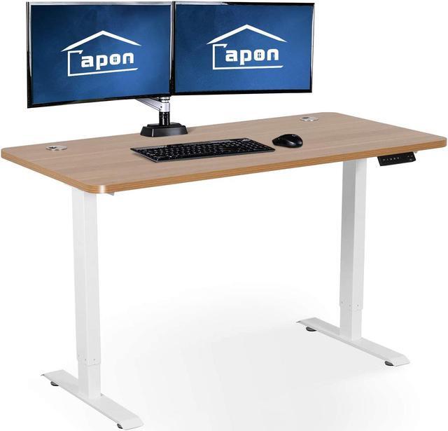 FEZIBO Dual Motor L-Shaped Electric Standing Desk, Height Adjustable