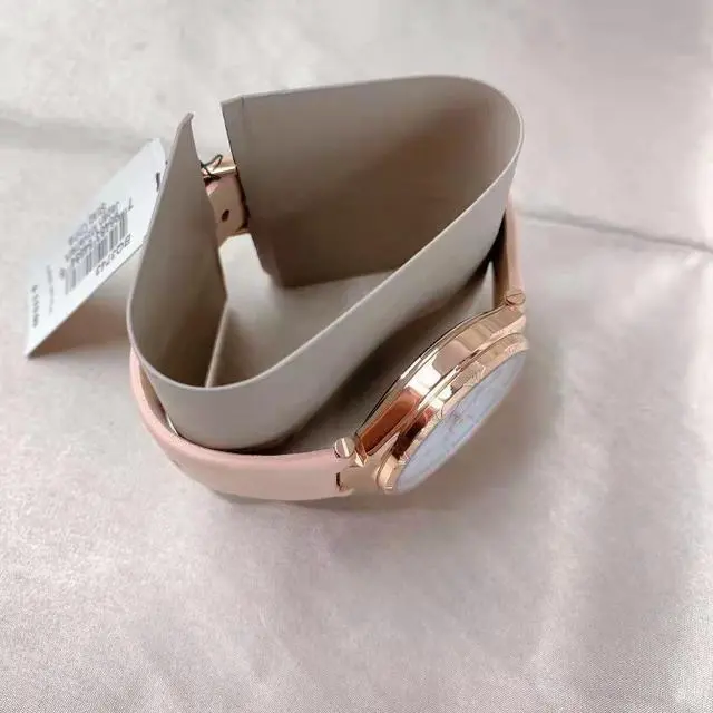 Alt view image 3 of 4 - Fossil BQ3743 Women Three-Hand Pink Leather Strap Watch