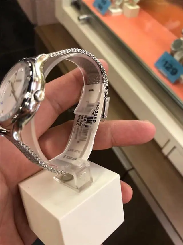 Alt view image 5 of 6 - Fossil BQ3390 Laney Three-Hand Smoke Stainless Steel Women's Mesh Watch