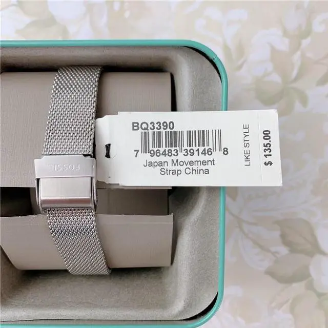 Alt view image 2 of 6 - Fossil BQ3390 Laney Three-Hand Smoke Stainless Steel Women's Mesh Watch