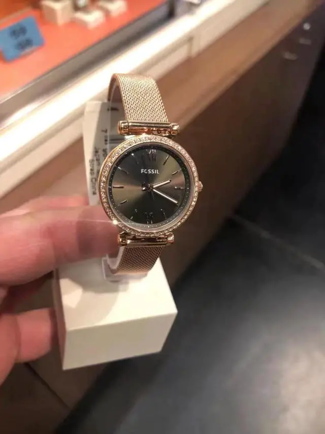 Rose Gold-Tone Stainless Steel Mesh 