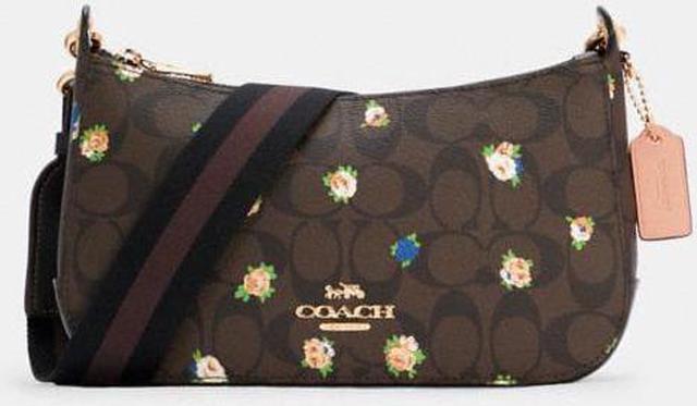 Vintage Coach Leather Mini Baguette Brown Chutch/Wristlet