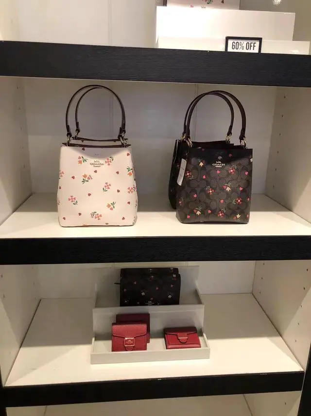 Alt view image 5 of 5 - Coach C7976 Small Town Bucket Bag With Heart Petal Print In Chalk Multi