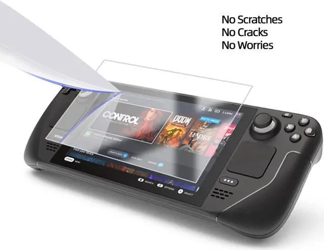 Alt view image 4 of 4 - Steam Deck Tempered Glass Screen Protector, Compatible with Valve Steam Deck 2022, Mytrix Transparent HD Clear Anti-Scratch Bubble Free, Easy Installation 9H Hardness Slim HD Clear