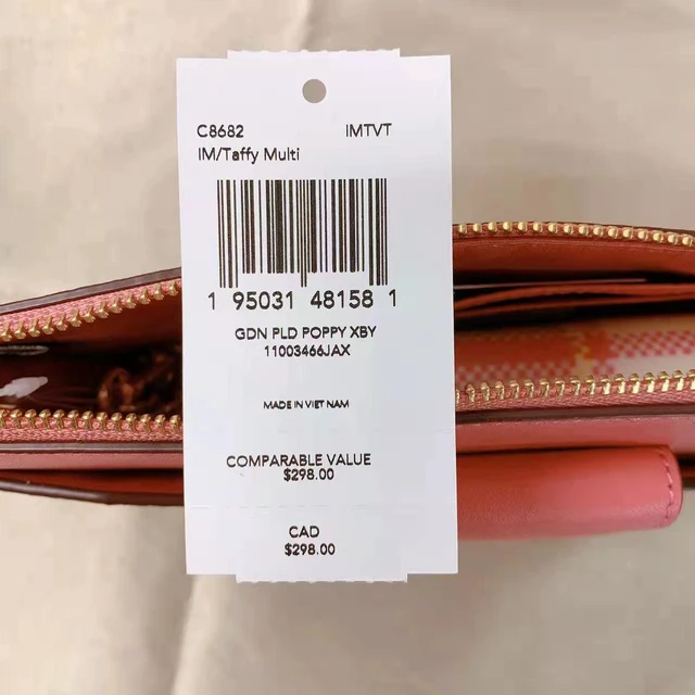 Alt view image 6 of 6 - Coach C8682 Poppy Crossbody With Garden Plaid Print In Gold/Taffy Multi