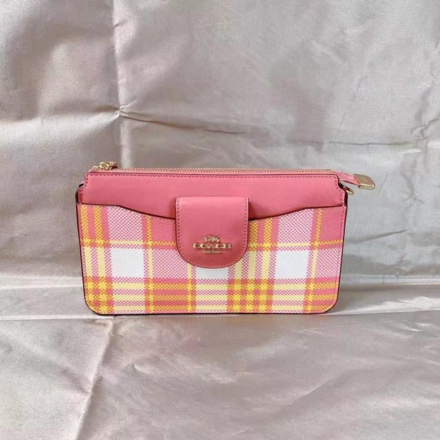 Coach Poppy Crossbody with Garden Plaid Print