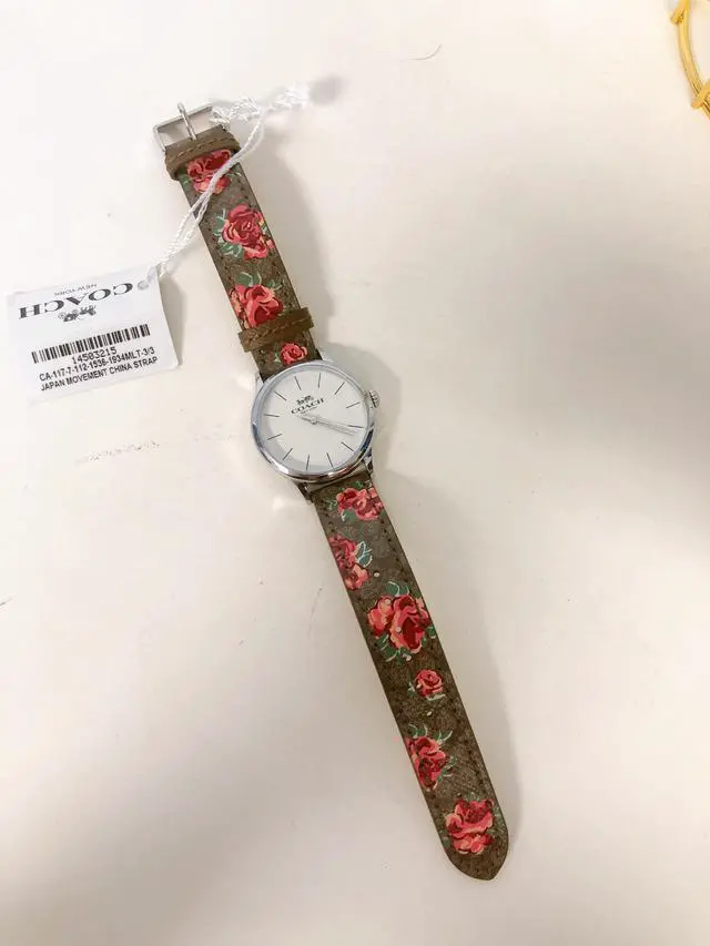 Alt view image 6 of 7 - Coach W1546 Ruby Watch, 32mm In Khaki/Pink/Silver