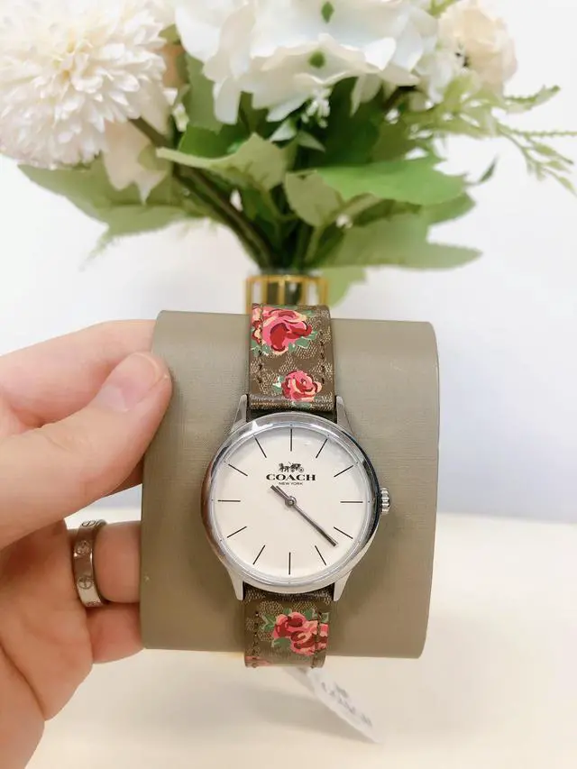 Alt view image 2 of 7 - Coach W1546 Ruby Watch, 32mm In Khaki/Pink/Silver