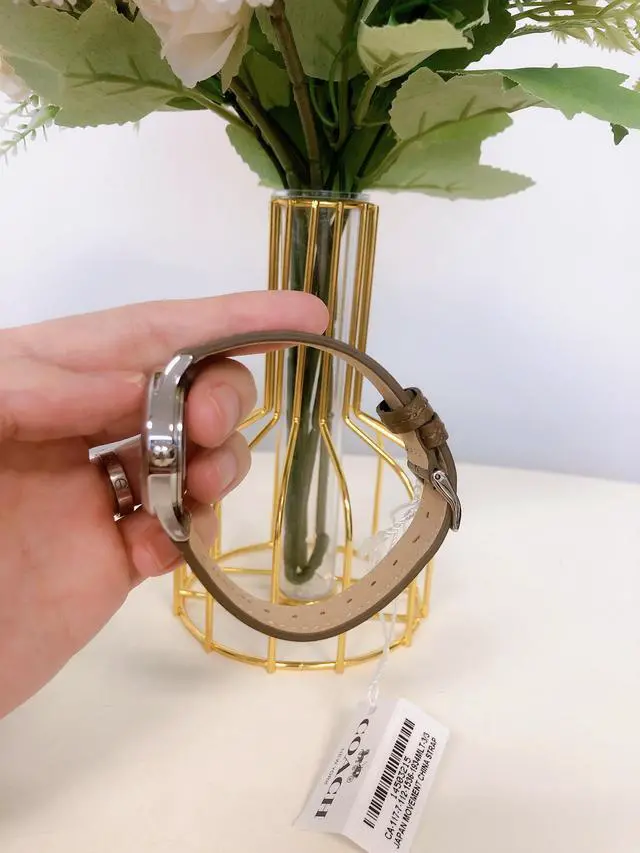 Alt view image 4 of 7 - Coach W1546 Ruby Watch, 32mm In Khaki/Pink/Silver