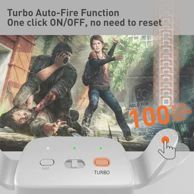 Alt view image 3 of 6 - Mytrix Customized Controller with 2 Remappable Paddles for PlayStation 5 (PS5), Programmable Back Buttons with Fast Turbo Auto-Fire, 3 Setup Saving Slots Onboard Switch  White