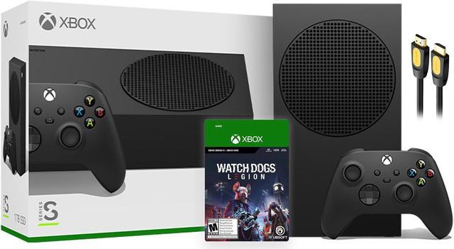 Microsoft Xbox Series S 1TB Black Console and Wireless Controller Bundle  with Watch Dogs: Legion Full Game and Mytrix High Speed HDMI 