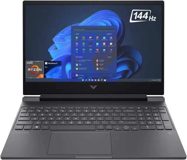 Main image of HP Victus Gaming Laptop, 15.6" FHD IPS 144Hz Display, AMD 6-Core Ryzen 5 7535HS (Beat i7-1260P), GeForce RTX 2050, 16GB DDR5, 1TB PCIe 4.0, Backlit KB, Wi-Fi 6, RJ-45, USB-C, HDMI, Win 11 Pro