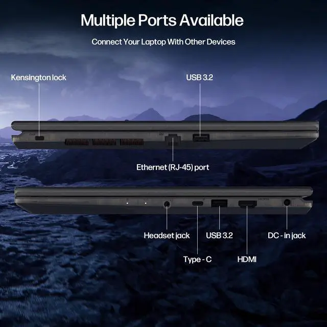 Alt view image 7 of 7 - MSI Cyborg 15.6 inch FHD 144Hz Gaming Laptop, Intel Core 7 240H, NVIDIA GeForce RTX 5060, 16GB RAM, 1TB SSD, WiFi 6E, RGB Backlit Keyboard, w/Mytrix Assy Cooling Pad HDMI Cable, Windows 11