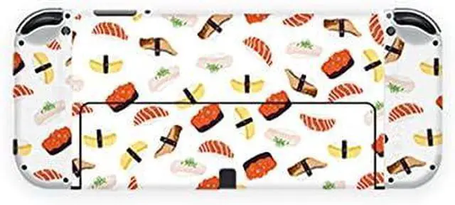Alt view image 3 of 4 - Mytrix Full Body Sushi Skin Sticker Set for Nintendo OLED Switch, Decal Sticker Wrap Cover, For Switch OLED Console Faceplate Dock Grip And JoyCon - Sushi