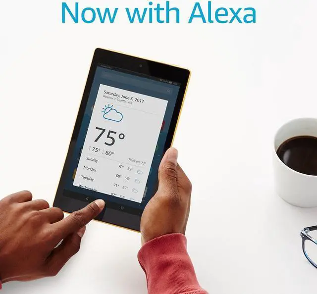 Alt view image 3 of 18 - Fire HD 8 Tablet with Alexa, 8" HD Display, 32 GB – Black