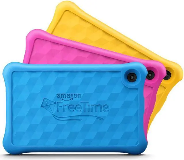 Alt view image 2 of 20 - Amazon - Fire Kids Edition - 7" - Tablet - 16GB 7th Generation, 2017 Release - Blue
