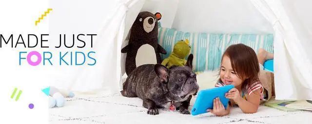 Alt view image 6 of 20 - Amazon - Fire Kids Edition - 7" - Tablet - 16GB 7th Generation, 2017 Release - Blue