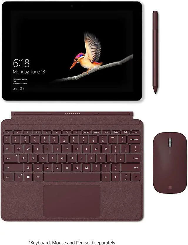 Alt view image 7 of 20 - Microsoft Surface Go MHN-00001 Intel Pentium 4415Y 1.60 GHz 4 GB Memory 64 GB eMMC Intel HD Graphics 615 10.0" Touchscreen 1800 x 1200 Detachable 2-in-1 Laptop Windows 10 S