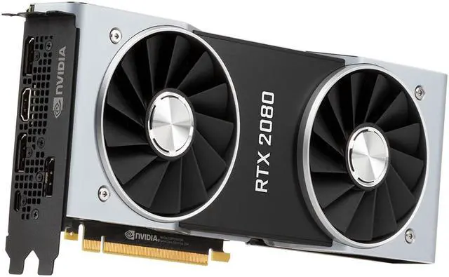 Alt view image 6 of 7 - NVIDIA Official GeForce RTX 2080 Founders Edition 8GB GDDR6 PCI Express 3.0 Graphics Card