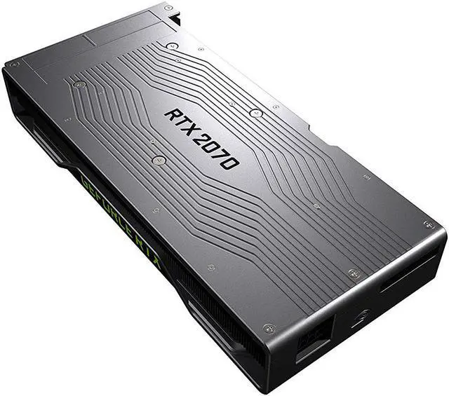 Alt view image 6 of 6 - GeForce RTX 2070 Founders Edition 8GB GDDR6 PIC Express 3.1 Graphic Card – Turing GPU Architecture/Ray Tracing DLSS/1710 MHz/14 Gbps Memory Speed/4K HDR@60fps