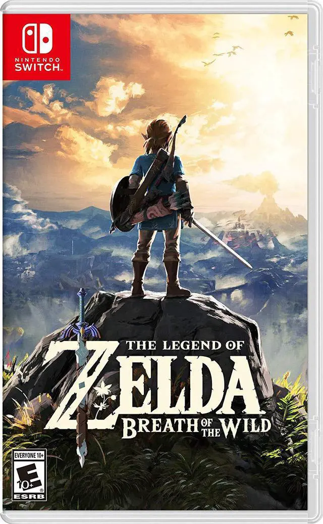 Alt view image 4 of 7 - Nintendo Switch Zelda The Legend of Zelda Breath of Wild Bundle: 32GB Nintendo Switch Console with Neon Red and Blue Joy-Con, 128GB SD Card w/ Card Reader, and The Legend of Zelda: Breath of The Wild