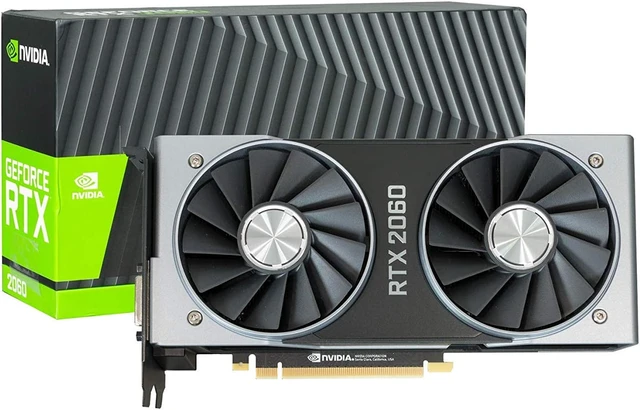 Main image of NVIDIA GEFORCE RTX 2060 6GB GDDR6 8Pin GDDR6 Founders Edition Turing Architecture Graphics Card Brings The Power of Real-time ray tracing and AI to Games