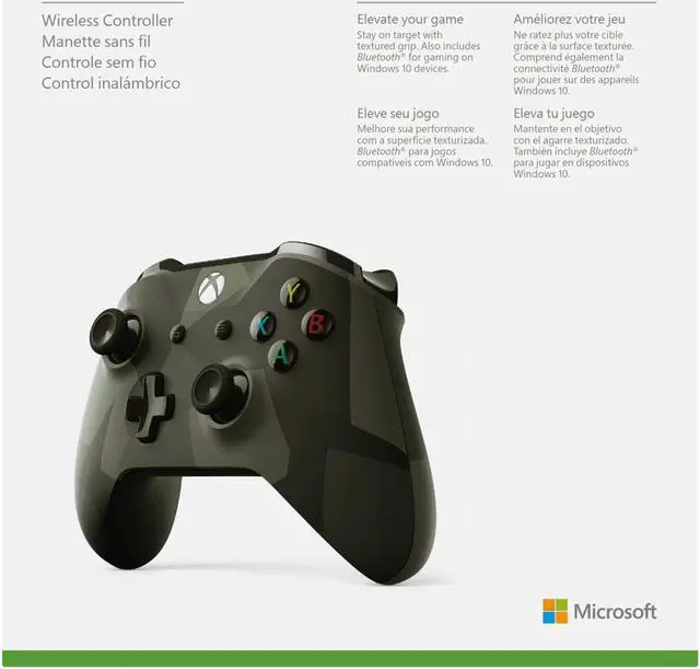 Alt view image 2 of 12 - Microsoft Xbox One Wireless Controller, Armed Forces II Special Edition