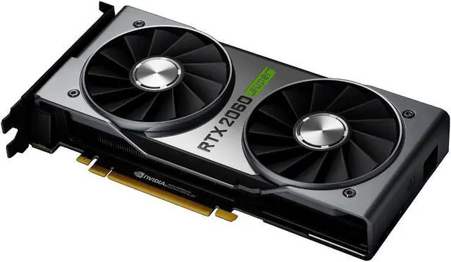 Main image of NVIDIA GeForce RTX 2060 SUPER Founders Edition - 8GB GDDR6 1650 MHz - 2176 Cores - Ray Tracing - DirectX 12 - DP/HDMI/DVI-DL - VR Ready