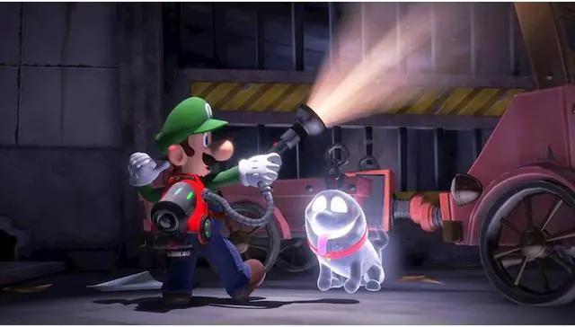 Alt view image 7 of 7 - 2019 New Nintendo Switch Lite Yellow Bundle with Luigi's Mansion 3 NS Game Disc - 2019 New Game!
