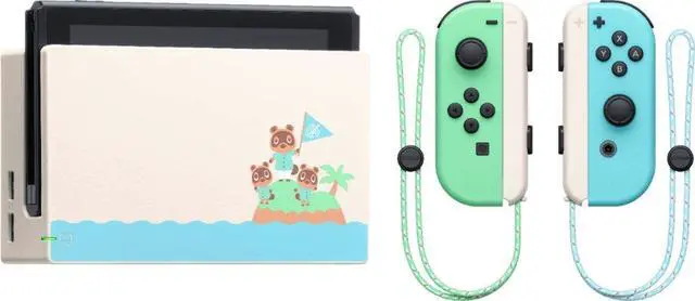Alt view image 4 of 7 - 2020 New Nintendo Switch Animal Crossing: New Horizons Edition Bundle with Super Mario Odyssey NS Game Disc - 2019 Best Game!