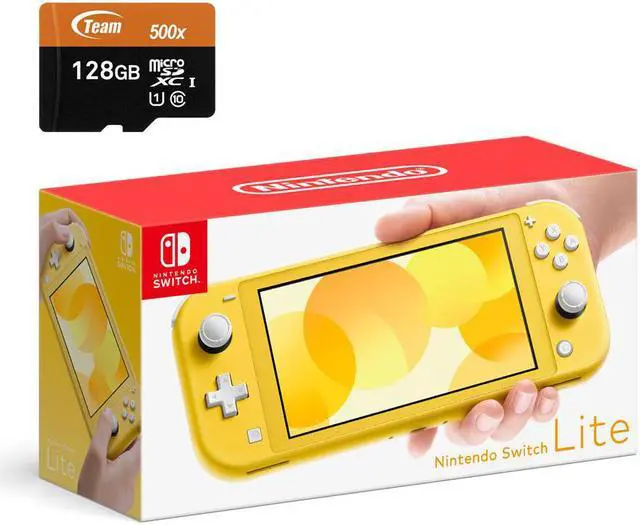 Nintendo Switch Lite Console - Yellow - With 128GB Micro SD