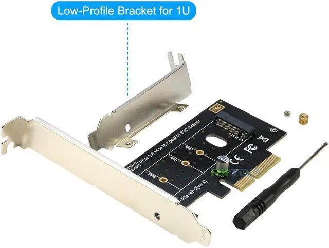Alt view image 5 of 7 - RIITOP NVMe PCIe Adapter NVMe to PCIe 3.0/4.0 x4 Converter Card Support 2230, 2242, 2260 2280 mm M.2 NVMe SSD
