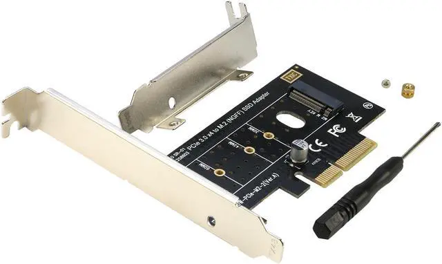Alt view image 4 of 7 - M.2 NVMe PCIe x4 Adapter, M Key M.2 NVMe SSD to PCIE 3.0 x4 Adapter Card Full Speed for M Key M.2 NVMe SSD 2280 mm