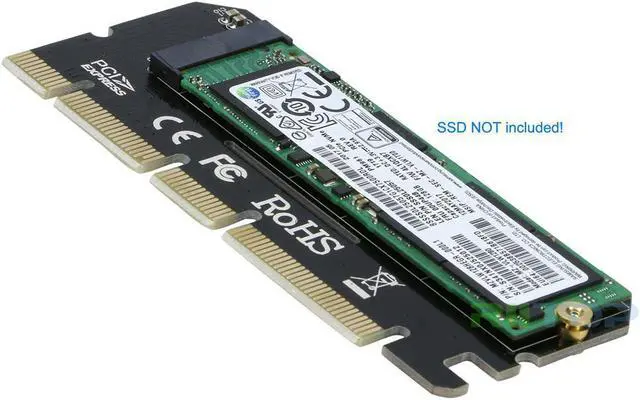 Alt view image 6 of 7 - NVMe PCIe Adapter Card, RIITOP PCIe M.2 SSD NVMe AHCI to PCIe Gen 3.0 x4 x8 x16 Full Speed Converter Card for Desktop PC, Support (M Key) M.2 SSD 2280/2260/2242/2230 mm