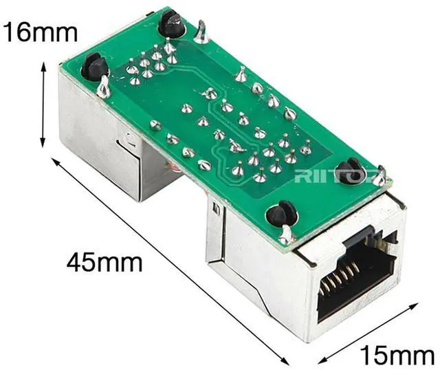 Alt view image 5 of 7 - RJ45 Coupler 6Pack RIITOP In Line Coupler Cat7 Cat6 Cat5e Ethernet Cable Extender Adapter Female to Female (Black)