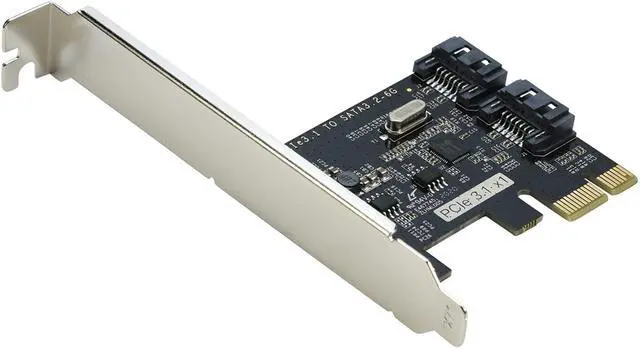 Main image of PCI Express SATA 3 Controller Card, RIITOP 2 Port SATA III 6Gbps PCI-e Internal Adapter Converter for Desktop PC Support SSD and HDD