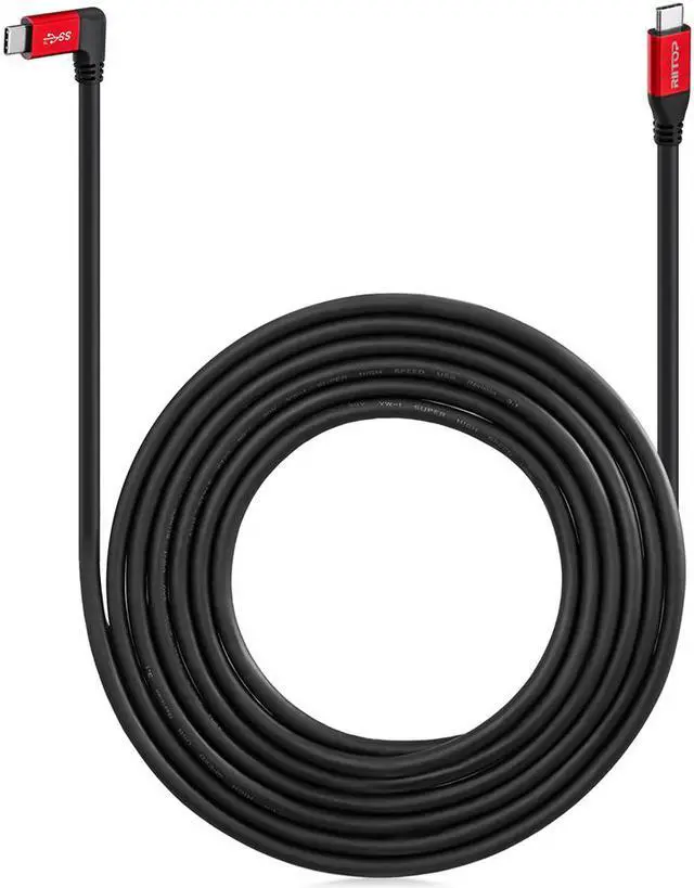 Alt view image 7 of 7 - VR Link Cable Compatible with Oculus Quest 2 10ft, RIITOP USB C to Type C 10Gbps Data Transfer & 5A PD Charging Cable for Meta Quest 2 VR Headset and Gaming PC, 4K Video Streming