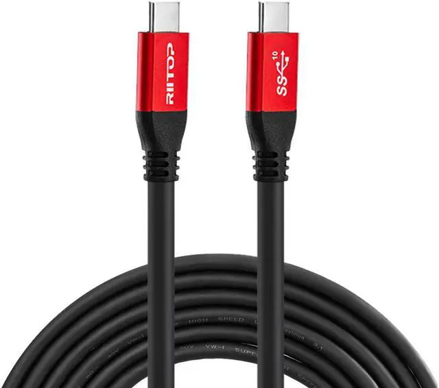 Main image of USB C to USB C Charger Charging Cable 100W 20V/5A 14.8FT, RIITOP USB Type C 3.2 10Gbps PD Charging Cable for MacBook Pro 2020, iPad Mini 6, iPad Pro 2020, iPad Air 4, Galaxy S20 Plus S9 S8, Switch