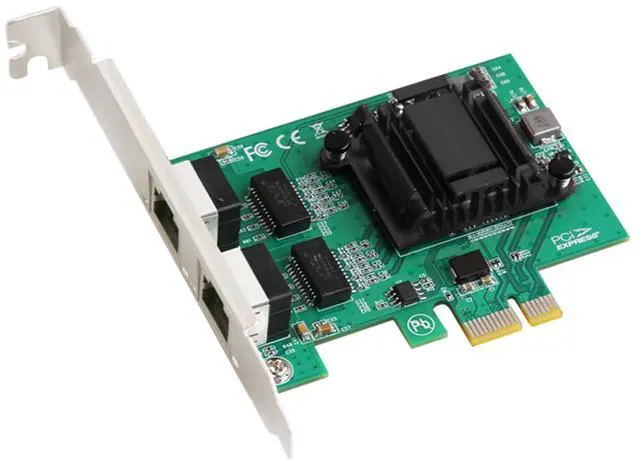 Main image of PCIe Ethernet Network Adapter Card 1000M, RIITOP PCI Express Dual Port RJ45 Gigabit Ethernet Card for Desktop PC, Support Windows server 2008 r2, 2012, 2016, 2019, Windows 7/8/10/11,Linux