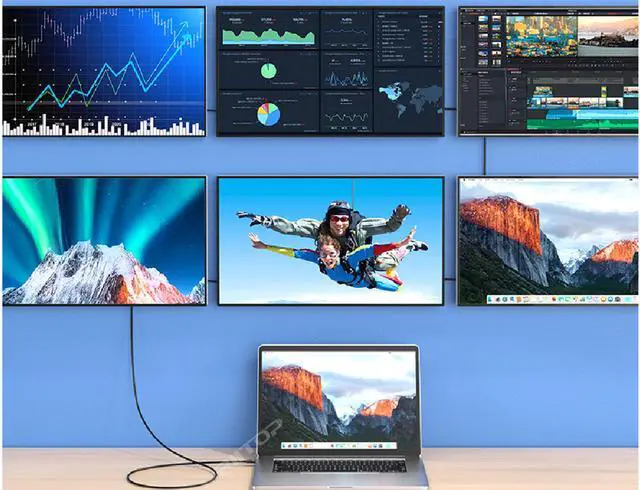 Alt view image 4 of 7 - Thunderbolt 4 Cable (40Gbps/6.6ft), Supports 8K Display / 100W PD Charging,USB4 USB C to C Cable For External SSD, eGpu, USB-C Docking Station,MacBooks, iPad Pro, Hub and More