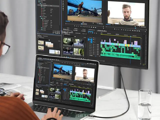 Alt view image 5 of 7 - Thunderbolt 4 Cable (40Gbps/6.6ft), Supports 8K Display / 100W PD Charging,USB4 USB C to C Cable For External SSD, eGpu, USB-C Docking Station,MacBooks, iPad Pro, Hub and More