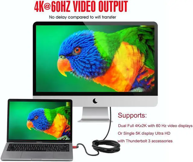 Alt view image 3 of 7 - VR Link Cable Compatible with Oculus Quest 2 10ft, RIITOP USB C to Type C 10Gbps Data Transfer & 5A PD Charging Cable for Meta Quest 2 VR Headset and Gaming PC, 4K Video Streming