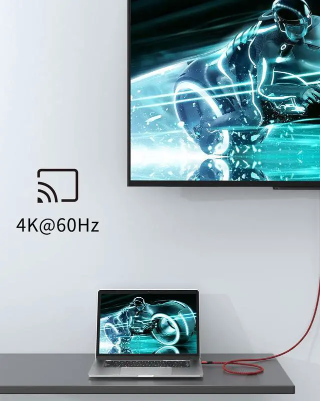 Alt view image 5 of 7 - 2Pack USB Type C to USB C Cable RIITOP [100W, USB 3.2 Gen2X2, 20Gbps,4K, 5ft] Thunderbolt 3 Compatible with Nintendo Switch, MacBook Pro, iPad Pro, iPad Air 4, Laptops, Samsung, Pixel, Huawei, Xiaomi