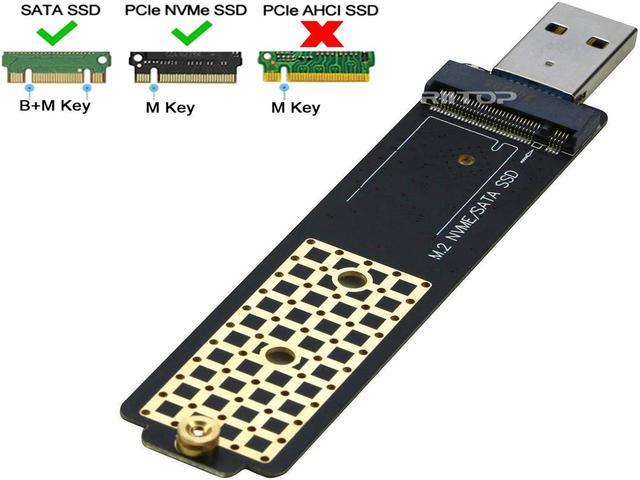 M2 Ssd Case Nvme Sata Dual Protocol M.2 To Usb Type C 3.1 Ssd Adapter For Nvme  Pcie Ngff Sata Ssd D