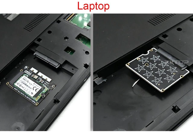 Alt view image 6 of 7 - RIITOP M.2 NGFF to SATA Adapter 6Gbps, B+M Key SSD, No NVMe, Driver-Free, Support B-Key / B+M Key 2230, 2242mm SSD