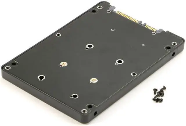 Alt view image 5 of 7 - mSATA to SATA, RIITOP Mini PCIe mSATA SSD to 2.5" SATA 7+15 pin Converter Adapter with 7mm Thickness Enclosure Case Plastic For Laptop 2.5-inch HDD Hard Drive Bay